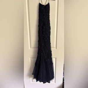 navy prom dress